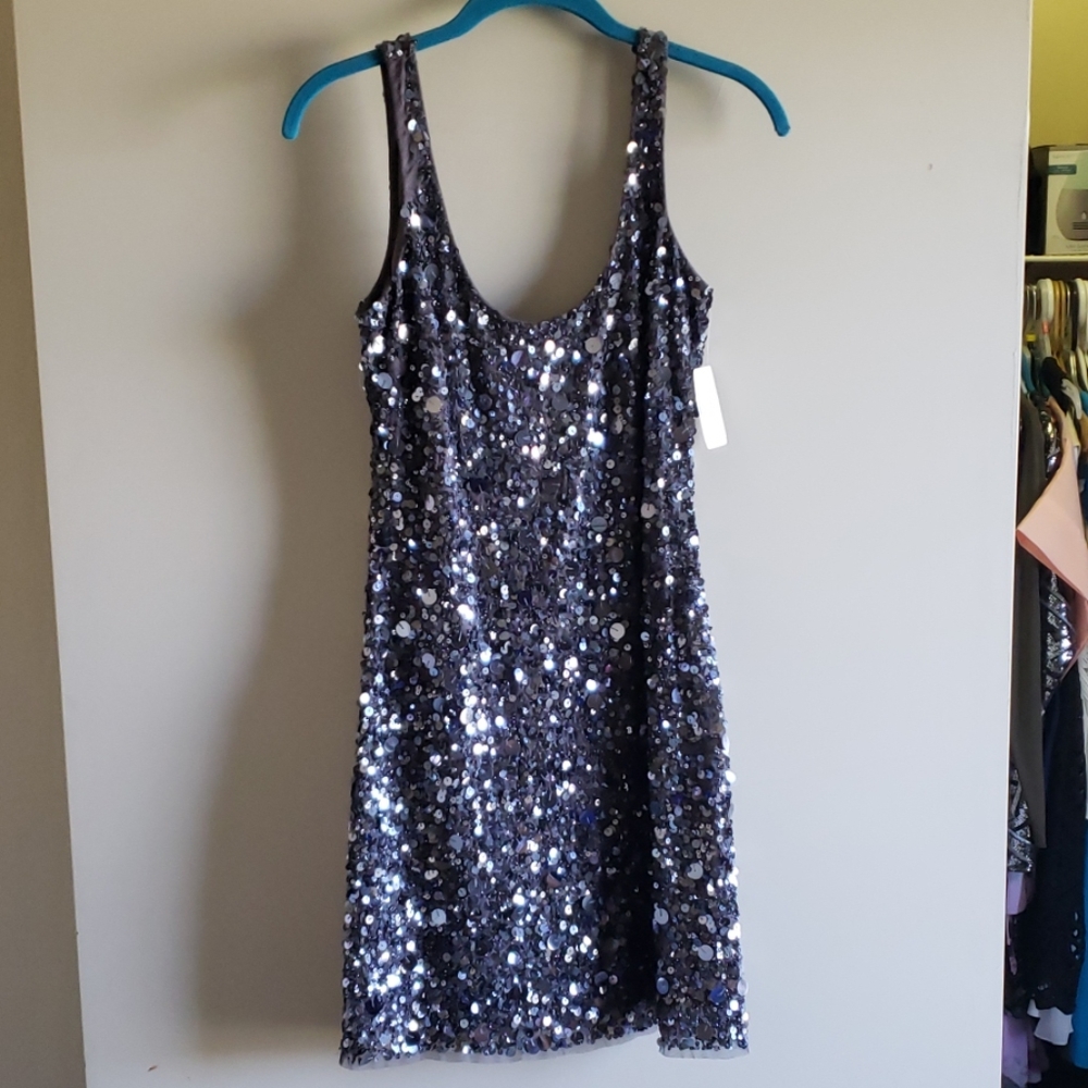 * Aidan Mottax* Sequin Tank Dress